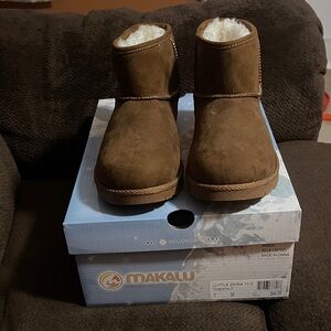 Little Zaria Kids Brown Boots